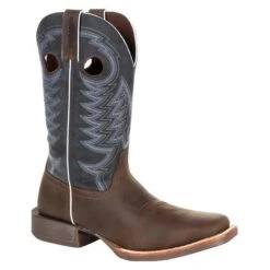 Men's Durango 12" Rebel Pro Western Boots -Stride Shield Shop 0 650 durango 12 rebel pro western belgian brown denim blue