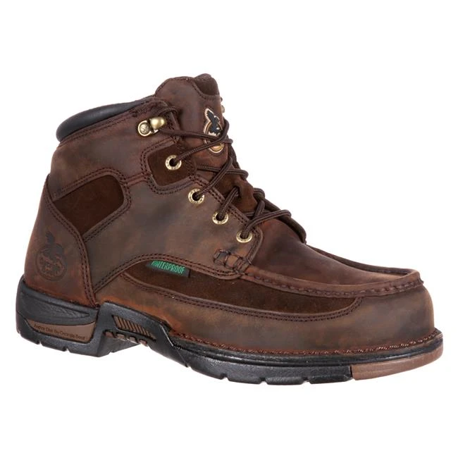 Men's Georgia 6" Athens Work Moc Toe Waterproof Boots 3 Men's Georgia 6" Athens Work Moc Toe Waterproof Boots