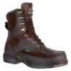 Men's Georgia 8" Athens Moc Toe Waterproof Boots -Stride Shield Shop 0 650 georgia 8 athens moc toe waterproof brown