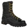 Men's Georgia 9" Low-Heel Logger Waterproof Boots -Stride Shield Shop 0 650 georgia 9 low heel logger waterproof black