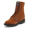 Men's Justin Original Work Boots 8" Conductor Round Toe -Stride Shield Shop 0 650 justin original work boots 8 conductor round toe aged bark