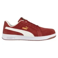 Men's Puma Safety Iconic Low Composite Toe EH Safe -Stride Shield Shop 0 650 puma safety iconic low composite toe eh safe red white