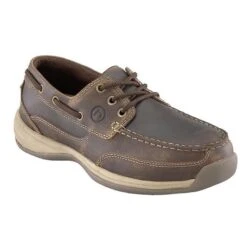 Women's Rockport Works Sailing Club Boat Shoe Steel Toe -Stride Shield Shop 0 650 rockport works sailing club boat shoe steel toe brown2