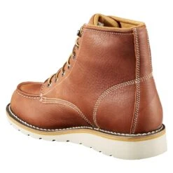 Men's Carhartt 6" Moc Toe Wedge Waterproof Boots -Stride Shield Shop 1 1001 carhartt 6 moc toe wedge waterproof soft tan