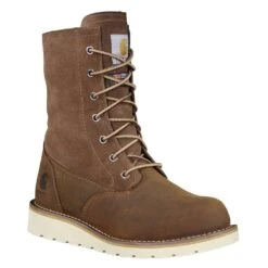 Women's Carhartt 8" Wedge Fold Down Winter 200G Waterproof Boots -Stride Shield Shop 1 1001 carhartt 8 wedge fold down winter 200g waterproof boots brown