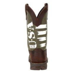 Men's Durango Rebel USA Print Western Boots -Stride Shield Shop 1 650 durango rebel usa print western boots brown army green