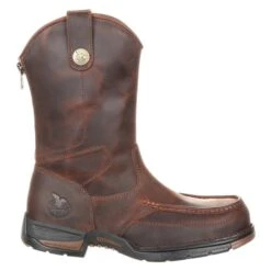 Men's Georgia 11" Athens Moc-Toe Pull-On Boots -Stride Shield Shop 1 650 georgia 11 athens moc toe pull on dark brown