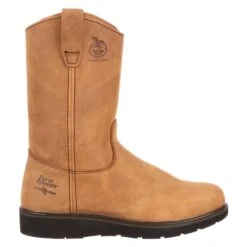 Men's Georgia 11" Suspension Wedge Pull-On Waterproof Boots -Stride Shield Shop 1 650 georgia 11 suspension wedge pull on waterproof mississippi tan