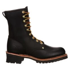 Men's Georgia 8" Logger Boots -Stride Shield Shop 1 650 georgia 8 logger oily black1