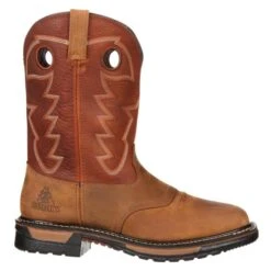 Men's Rocky 11" Original Ride Waterproof Boots -Stride Shield Shop 1 650 rocky 11 original ride waterproof tan ochre