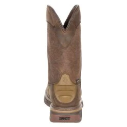 Men's Rocky Square Toe Western Boots -Stride Shield Shop 1 650 rocky square toe western boots distressed brown