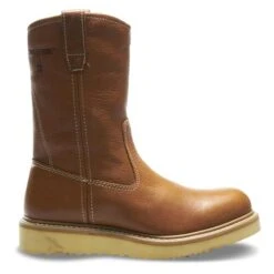Men's Wolverine 10" Wedge Heel Wellington Boots -Stride Shield Shop 1 650 wolverine 10 wedge heel wellington brown