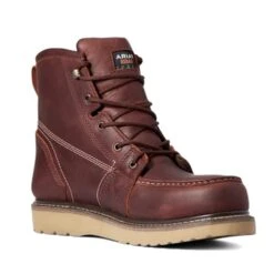 Men's Ariat 6" Rebar Wedge Moc Waterproof Boots 10 Men's Ariat 6" Rebar Wedge Moc Waterproof Boots -Stride Shield Shop 2 650 ariat 6 rebar wedge moc waterproof boots rusted copper