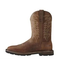 Men's Ariat Groundbreaker Wide Square Toe Boots -Stride Shield Shop 2 650 ariat groundbreaker wide square toe boots brown