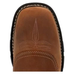 Men's Georgia 11" Carbo-Tec FLX Pull-On Square Waterproof Toe Boots -Stride Shield Shop 2 650 georgia 11 carbo tec flx pull on square toe waterproof boots brown navy