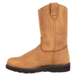 Men's Georgia 11" Suspension Wedge Pull-On Waterproof Boots -Stride Shield Shop 2 650 georgia 11 suspension wedge pull on waterproof mississippi tan