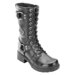 Women's Harley Davidson Footwear Eda Side-Zip Boots -Stride Shield Shop 2 650 harley davidson footwear eda side zip black