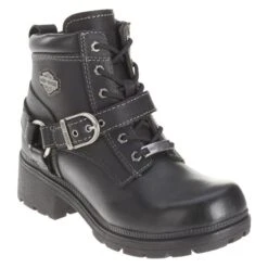 Women's Harley Davidson Tegan Side-Zip Boots -Stride Shield Shop 2 650 harley davidson tegan side zip black