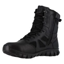 Men's Reebok 8" Sublite Cushion Tactical Side-Zip Waterproof Boots -Stride Shield Shop 2 650 reebok 8 sublite cushion tactical side zip waterproof black