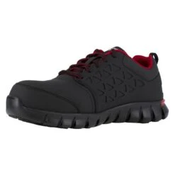 Men's Reebok Sublite Cushion Work Composite Toe Boots -Stride Shield Shop 2 650 reebok sublite cushion work composite toe boots black red