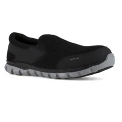 Men's Reebok Sublite Cushion Work Slip-On Alloy Toe SR -Stride Shield Shop 2 650 reebok sublite cushion work slip on alloy toe sr black