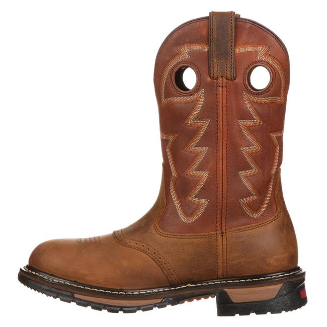 Men's Rocky 11" Branson Saddle Roper Waterproof Boots 4 Men's Rocky 11" Branson Saddle Roper Waterproof Boots - Image 3