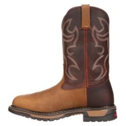Men's Rocky 11" Original Ride Round Toe Boots -Stride Shield Shop 2 650 rocky 11 original ride round toe aztec crazy horse bridle brown