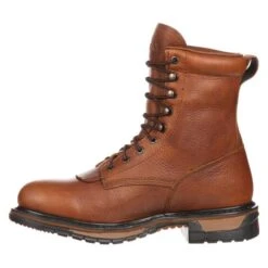 Men's Rocky 9" Original Ride Lacers Waterproof Boots -Stride Shield Shop 2 650 rocky 9 original ride lacers waterproof tan pitstop
