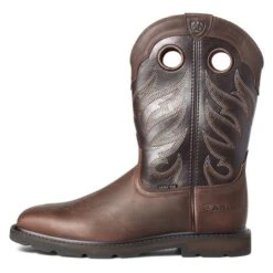 Men's Ariat Groundwork Wide Square Toe Steel Toe Boots -Stride Shield Shop 3 650 ariat groundwork wide square toe steel toe boots brown bitter brown