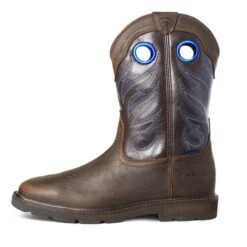 Men's Ariat Groundwork Wide Square Toe Waterproof Boots -Stride Shield Shop 3 650 ariat groundwork wide square toe waterproof boots brown after dark