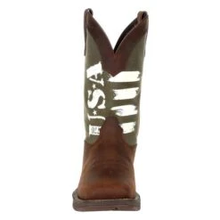 Men's Durango Rebel USA Print Western Boots -Stride Shield Shop 3 650 durango rebel usa print western boots brown army green