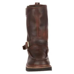 Men's Georgia 10" X-10 Pull-On Side-Zip Waterproof Boots -Stride Shield Shop 3 650 georgia 10 x 10 pull on side zip waterproof soggy copper kettle
