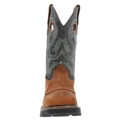 Men's Georgia 11" Carbo-Tec FLX Pull-On Square Waterproof Toe Boots -Stride Shield Shop 3 650 georgia 11 carbo tec flx pull on square toe waterproof boots brown navy