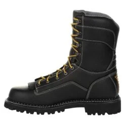 Men's Georgia 9" Low-Heel Logger Waterproof Boots -Stride Shield Shop 3 650 georgia 9 low heel logger waterproof black