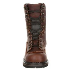 Men's Georgia AMP LT Logger Low Heel Waterproof Boots -Stride Shield Shop 3 650 georgia amp lt logger low heel waterproof brown