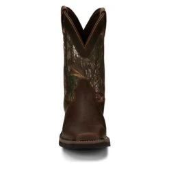 Men's Justin Original Work Boots 11" Trekker Square Toe Non-Metallic Waterproof -Stride Shield Shop 3 650 justin original work boots 11 trekker square toe non metallic waterproof rugged tan realtree ap