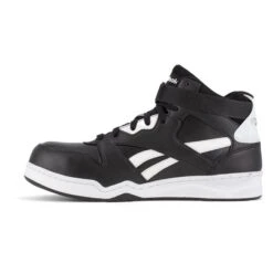 Men's Reebok BB4500 High Top Work Sneaker Composite Toe -Stride Shield Shop 3 650 reebok bb4500 high top work sneaker composite toe black and white