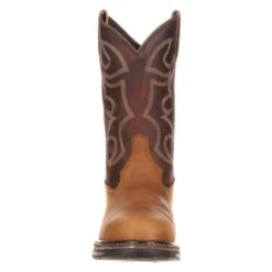 Men's Rocky 11" Original Ride Round Toe Boots -Stride Shield Shop 3 650 rocky 11 original ride round toe aztec crazy horse bridle brown
