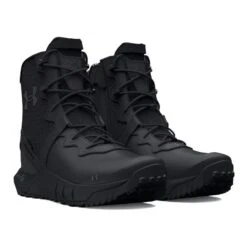 Men's Under Armour MG Valsetz Leather Side-Zip Waterproof Boots -Stride Shield Shop 3 650 under armour mg valsetz leather side zip waterproof boots black