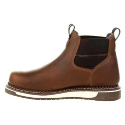 Men's Georgia Wedge Chelsea Waterproof Work Boots -Stride Shield Shop 4 650 georgia wedge chelsea waterproof work boots brown