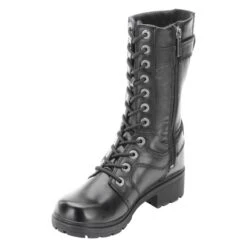 Women's Harley Davidson Footwear Eda Side-Zip Boots -Stride Shield Shop 4 650 harley davidson footwear eda side zip black