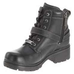 Women's Harley Davidson Tegan Side-Zip Boots -Stride Shield Shop 4 650 harley davidson tegan side zip black
