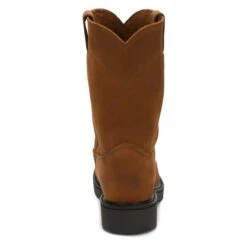 Men's Justin Original Work Boots 10" Conductor Round Toe -Stride Shield Shop 4 650 justin original work boots 10 conductor round toe aged bark