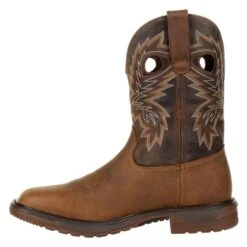 Men's Rocky Original Ride FLX Western Waterproof Boots -Stride Shield Shop 4 650 rocky original ride flx western waterproof boots brown