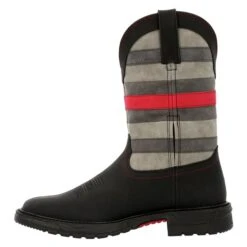 Men's Rocky Red Line Western Boots -Stride Shield Shop 4 650 rocky red line western boots black