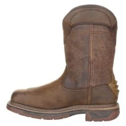 Men's Rocky Square Toe Western Boots -Stride Shield Shop 4 650 rocky square toe western boots distressed brown