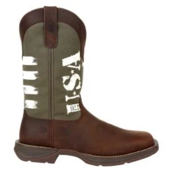 Men's Durango Rebel USA Print Western Boots -Stride Shield Shop 5 650 durango rebel usa print western boots brown army green