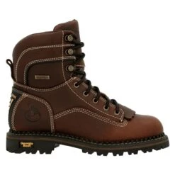 Women's Georgia Amp LT Logger Waterproof Boots -Stride Shield Shop 5 650 georgia amp lt logger waterproof boots brown