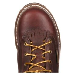 Men's Georgia Lace-To-Toe Waterproof Boots -Stride Shield Shop 5 650 georgia lace to toe waterproof chocolate