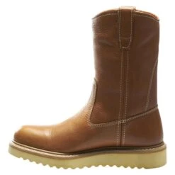 Men's Wolverine 10" Wedge Heel Wellington Boots -Stride Shield Shop 5 650 wolverine 10 wedge heel wellington brown
